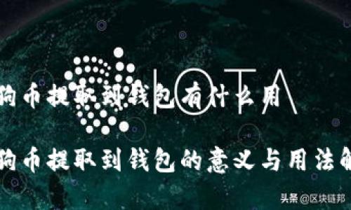 狗狗币提取到钱包有什么用

狗狗币提取到钱包的意义与用法解析